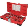 KS Tools Dugókulcs készlet 1/2"+3/8" átmeno (műa. koffer) 10-24 mm/E12-24/AF3/8"-15/16" 17 részes, 6/12 szög