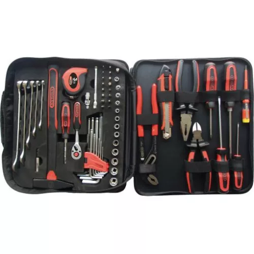 KS Tools Szerszámkészlet, zippes mappában 62 részes