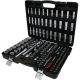 KS Tools Dugókulcs készlet + rátuzo 1/4"+3/8"+1/2", 12 szög 4-36 mm/E4-24, 133 részes (műa. koffer)