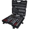 KS Tools Dugókulcs készlet + rátuzo 1/4"+3/8"+1/2"R/H 4-32 mm/E4-24/TX 8-40 216 részes