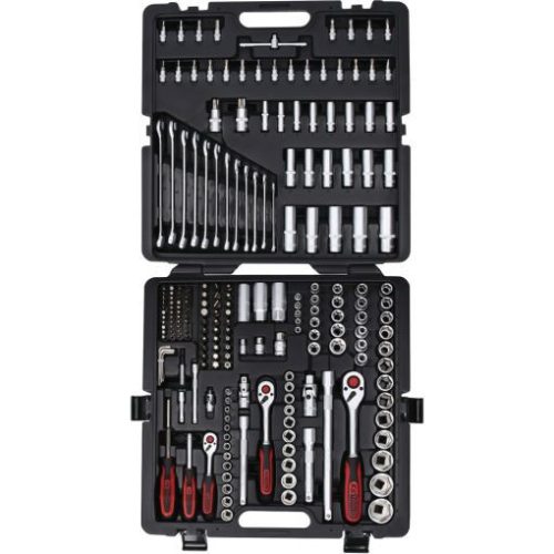 KS Tools Dugókulcs készlet + rátuzo 1/4"+3/8"+1/2"R/H 4-32 mm/E4-24/TX 8-40 216 részes