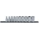KS Tools Dugókulcs készlet 1/4" tartósínen 4-13 mm 10 részes, 6 szög