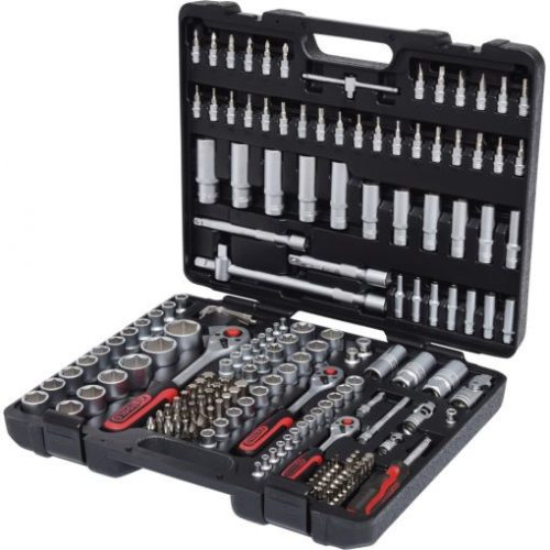 KS Tools Dugókulcs készlet + rátuzo 1/4"+3/8"+1/2" 4-32 mm/E4-24/TX 8-30 179 részes (műa. koffer)