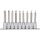 KS Tools Rátűzőkulcs készlet 1/2" TORX BO, hosszú TX20-60 9 részes L=110 mm, tartósínen