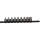 KS Tools Rátűzőkulcs készlet 3/8" hatszög, rövid 4-14 mm  9 részes, L= 28 mm, tartósínen