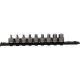 KS Tools Rátűzőkulcs készlet 3/8" hatszög, rövid 4-14 mm  9 részes, L= 28 mm, tartósínen