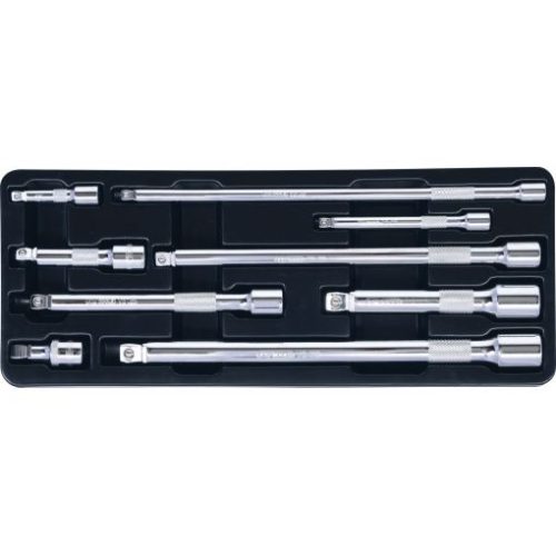KS Tools Toldószár készlet, dönthető, CHROMEplus 8°-ban 1/4"+3/8"+1/2"  9 részes 50-250 mm