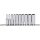 KS Tools Dugókulcs készlet 1/4" hosszú, tartósínen 4-13 mm 10 részes 6 szög