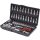 KS Tools Dugókulcs készlet + rátuzo 1/4" ( Műanyag koffer ) 4-14 mm 48 részes, 6 szög, CHROMEplus