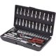 KS Tools Dugókulcs készlet + rátuzo 1/4" ( Műanyag koffer ) 4-14 mm 48 részes, 6 szög, CHROMEplus