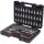 KS Tools Dugókulcs készlet + rátuzo 1/4"+3/8"( műa. koffer) 4-24 mm/AF1/4"-7/8" 99 részes, 6 szög