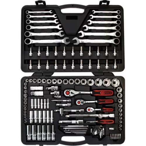 KS Tools Szerszámkészlet, Műanyag kofferben, CHROMEplus 124 részes