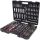 KS Tools Dugókulcs készlet + rátuzo 1/4"+3/8"+1/2"R/H 4-32 mm/E4-24/TX 8-40 195 részes, CHROMEplus
