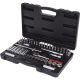 KS Tools Dugókulcs készlet + rátuzo 3/8" ( műa. koffer ) AF1/4"-7/8" 46 részes, 6 szög
