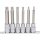 KS Tools Rátűzőkulcs készlet 1/2" XZN, hosszú, tartósínen M 5-M14 6 részes L=110 méretek:m5-6-8-10-12-14
