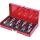KS Tools Rátűzőkulcs készlet 1/2" TORX ( fém kazetta ) TX20-60 9 részes L= 55 mm CHROMEplus