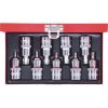 KS Tools Rátűzőkulcs készlet 1/2" TORX BO ( fém kazetta ) TX20-60 9 részes L= 55 mm