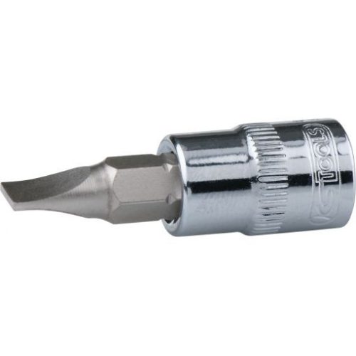 KS Tools Rátűzőkulcs 1/4" lapos, CHROMEplus 6,5x1,0 mm L=37 mm