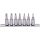 KS Tools Rátűzőkulcs készlet 1/4" TORX,  CHROME, tartósín TX10-40  7 részes, L=37