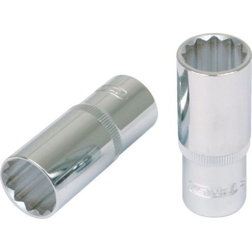 KS Tools Dugókulcs 1/2" collos, hosszú, 12 szög, CHROMEplus AF 7/16"