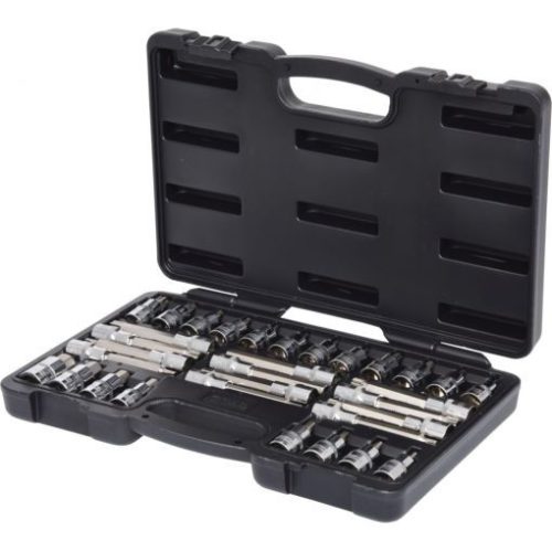 KS Tools Rátűzőkulcs készlet 1/2" TORX+XZN+hatszög TX25-60/SW 5-17mm/M 5-12 32 részes rövid+hosszú
