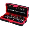 KS Tools Bit készlet, 1/4", racsnis hajtókarral 31 részes FL+PH+PZ+TX+SW