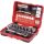 KS Tools Dugókulcs készlet + bitek 1/4" ( Műanyag doboz ) 6-14 mm 31 részes, 6 szög, racsnis hajtókarral