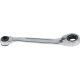 KS Tools Racsnis hajtókar, 1/4"+11mm, irányváltós 1/4"-es bitekhez+11mm-es dugókulcs, Z=72/5° 115 mm