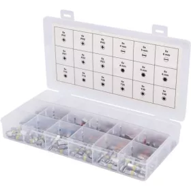   KS Tools Bit készlet, 1/4", 25mm hosszú, TORSIONpower 108 részes 18FL+18SW+36TX+18PH+18PZ, színkódolt