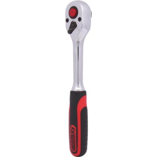 KS Tools Racsnis hajtókar 3/8" irányv. gyors kioldós 200 mm, Z=72/8° CHROMEplus