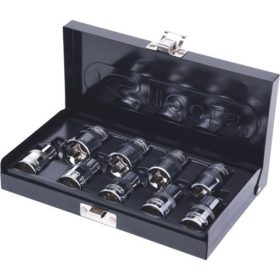   KS Tools Dugókulcs készlet 1/2" TORX-E ( fém kazetta ) E10-24 9 részes, CHROMEplus