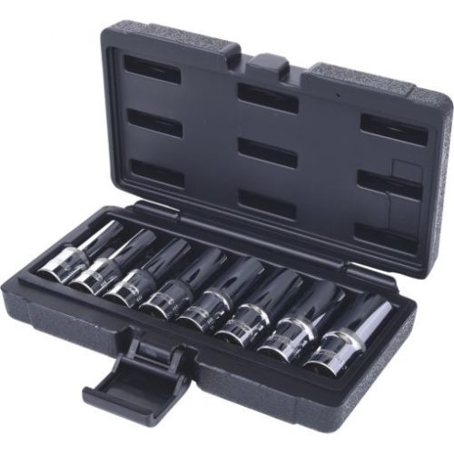 KS Tools Dugókulcs készlet 1/2" TORX-E hosszú (műa. koffer) E10-24 8 részes
