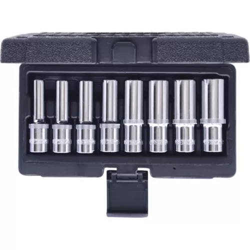 KS Tools Dugókulcs készlet 1/2" TORX-E hosszú (műa. koffer) E10-24 8 részes