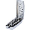 KS Tools Bit készlet, 1/4" + dugókulcs, racsnis hajtókarral 20 részes FL+PH+PZ+TX+SW
