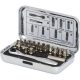 KS Tools Bit készlet, 1/4", racsnis hajtókarral 31 részes FL+PH+PZ+TX+SW