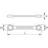 KS Tools Csillagkulcs egyenes, DIN837 12x13 mm