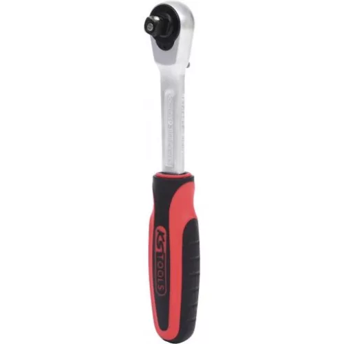 KS Tools Racsnis hajtókar 1/4" irányváltós, gyorskioldós 140 mm, Z=72/5°, SlimPOWER, 102Nm