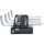 KS Tools Hatszögkulcs készlet hosszú, krómozott AF 1/16"-3/8" 10 részes, 3 az 1-ben tartó Méretek:1/16-5/64-3/32-1/8-5/32-3/16-7/32-1/4-5/16 3/8
