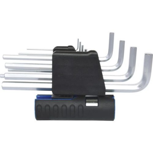 KS Tools Hatszögkulcs készlet hosszú, krómozott AF 1/16"-3/8" 10 részes, 3 az 1-ben tartó Méretek:1/16-5/64-3/32-1/8-5/32-3/16-7/32-1/4-5/16 3/8