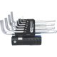 KS Tools Hatszögkulcs készlet hosszú, gömbvégű, krómozott 1,5-10 mm 10 részes 3 az 1-ben tartó Méretek:1,5-2-2,5-3-4-5-6-7-8-10