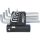 KS Tools TORX kulcs készlet, hosszú, krómozott TX 8-50 10 részes,  3 az 1-ben tartó Méretek:TX8-10-15-20-25-27-30-40-45-50