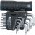 KS Tools TORX BO kulcs készlet, rövid, krómozott TX 8-50 BO  10 részes 3 az 1-ben tartó Méretek:TB8-10-15-20-25-27-30-40-45-50