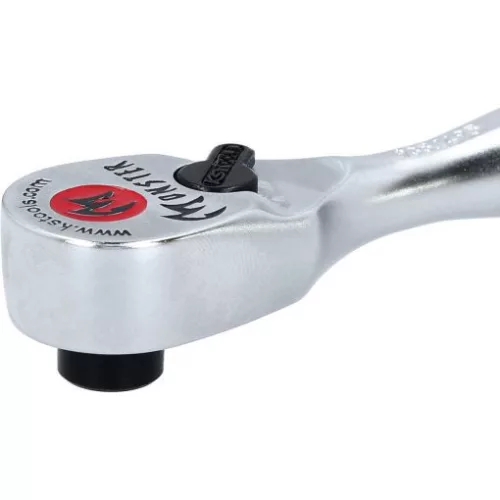 KS Tools Racsnis hajtókar, 1/4", bitekhez, irányváltós 125 mm, Z=80/4,5°,Max.: 100 Nm, mágneses, Monster