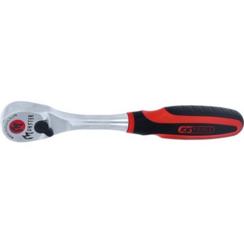 KS Tools Racsnis hajtókar 3/8" irányváltós, Monster 199 mm, Z=96/3,75°, Max.:365 Nm