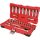 KS Tools Dugókulcs készlet 3/8" R/H ( Műanyag koffer ) 8-24 mm 27 részes, 6 szög