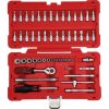 KS Tools Dugókulcs készlet + rátuzo 1/4" ( Műanyag koffer ) 4-14 mm 50 részes, 6 szög