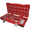 KS Tools Dugókulcs készlet + rátuzo 3/8" R/H (műa. koffer) 6-24 mm 66 részes, 6 szög