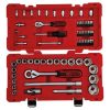 KS Tools Dugókulcs készlet + bitek 1/4"+1/2"(műa. koffer) 5,5-34 mm 68 részes, 6 szög