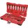 KS Tools Dugókulcs készlet 3/8" R/H ( Műanyag koffer ) 8-24 mm 27 részes, 6 szög