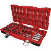 KS Tools Dugókulcs készlet + rátuzo 3/8" R/H (műa. koffer) 6-24 mm 66 részes, 6 szög,  CHROMEplus